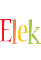 Elek birthday logo