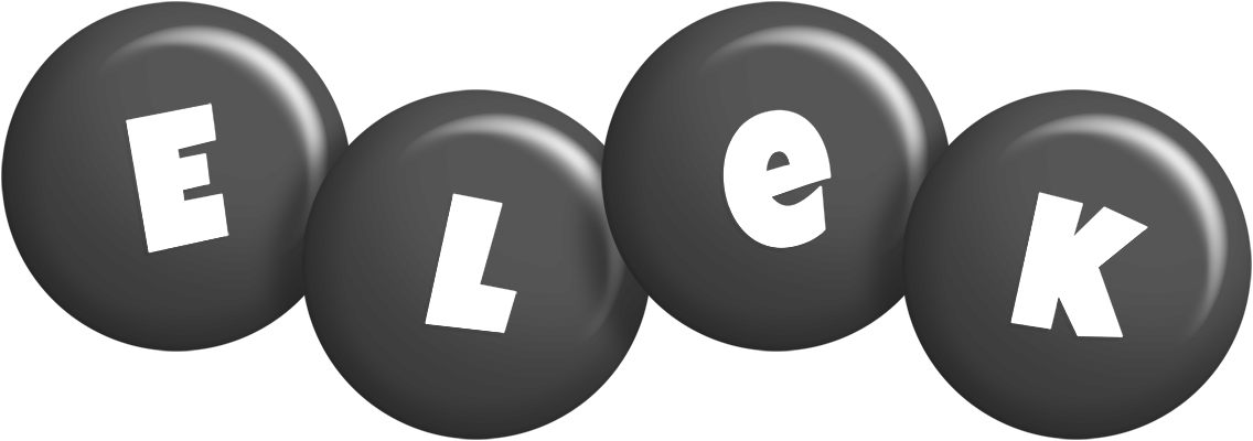 Elek candy-black logo