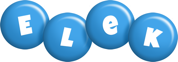 Elek candy-blue logo