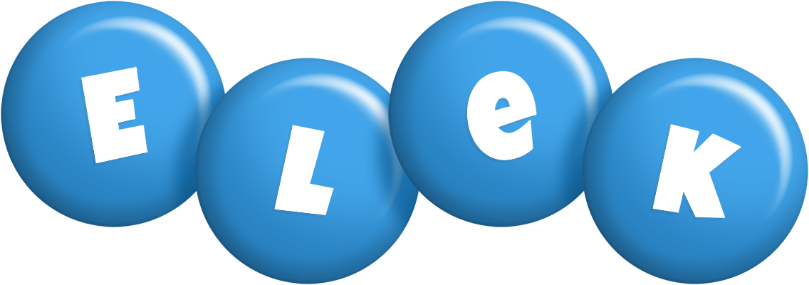 Elek candy-blue logo