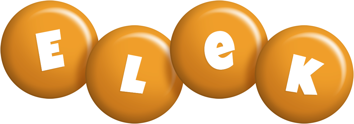 Elek candy-orange logo