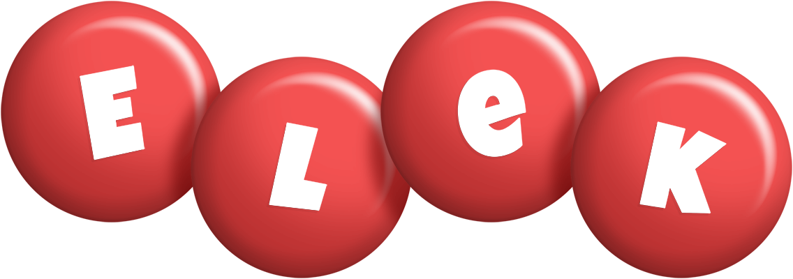 Elek candy-red logo