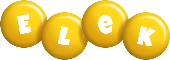 Elek candy-yellow logo