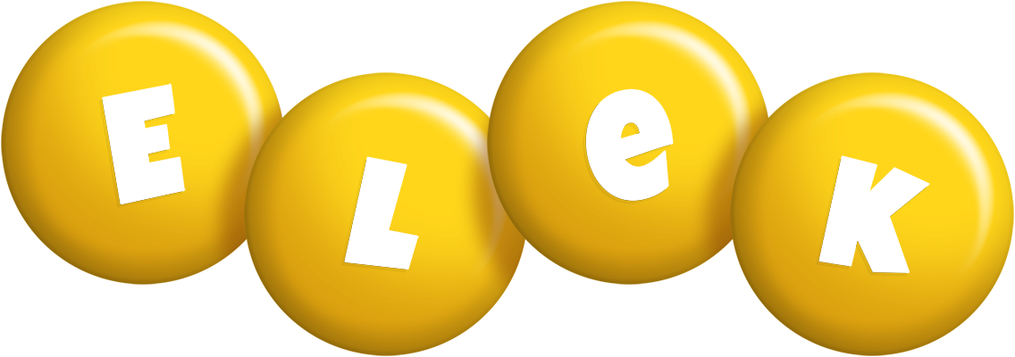 Elek candy-yellow logo