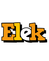 Elek cartoon logo