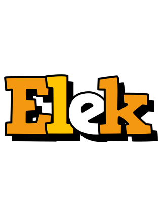 Elek cartoon logo