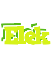 Elek citrus logo