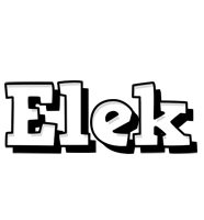 Elek snowing logo