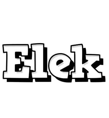 Elek snowing logo