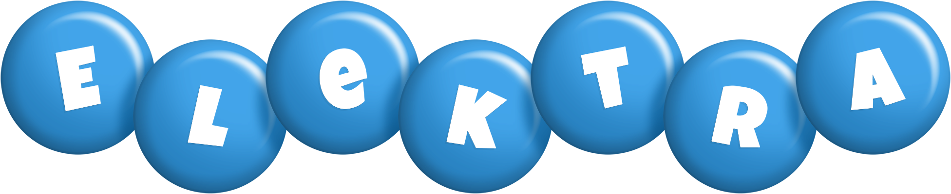 Elektra candy-blue logo