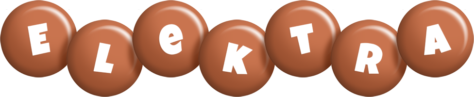 Elektra candy-brown logo