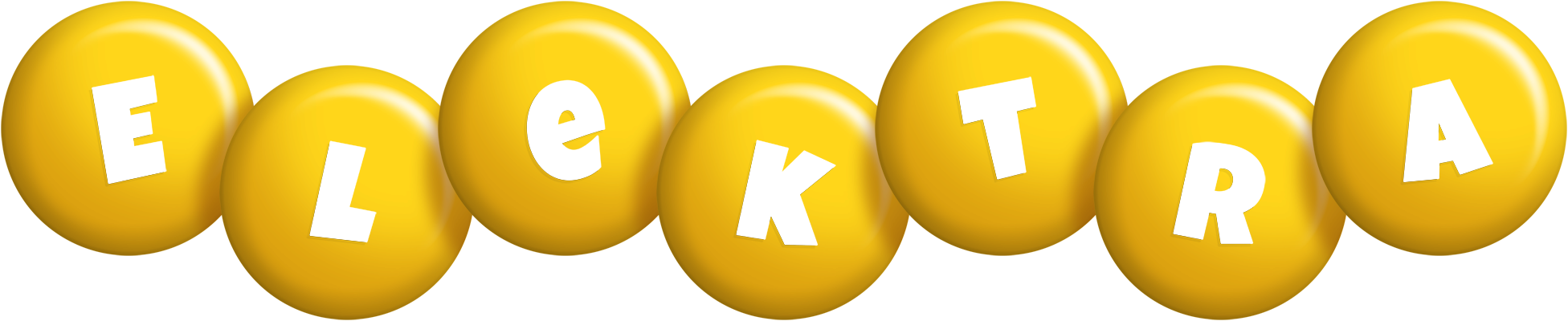 Elektra candy-yellow logo