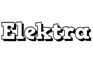 Elektra snowing logo