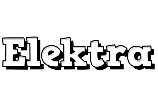 Elektra snowing logo