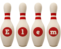 Elem bowling-pin logo