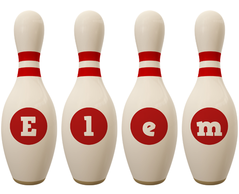 Elem bowling-pin logo
