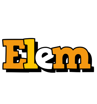 Elem cartoon logo