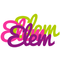 Elem flowers logo