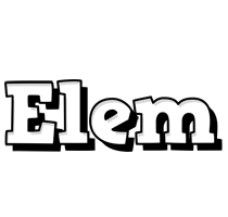 Elem snowing logo