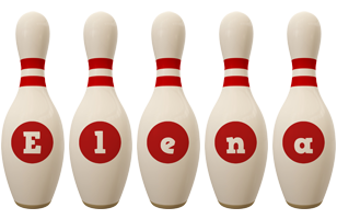 Elena bowling-pin logo