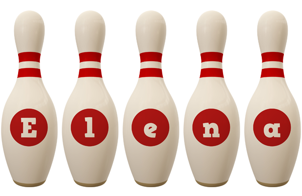 Elena bowling-pin logo