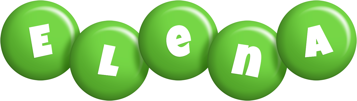 Elena candy-green logo