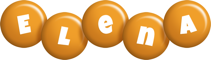 Elena candy-orange logo