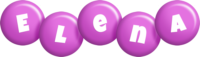 Elena candy-purple logo