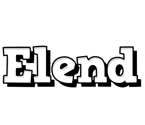 Elend snowing logo