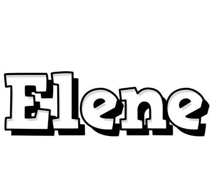 Elene snowing logo