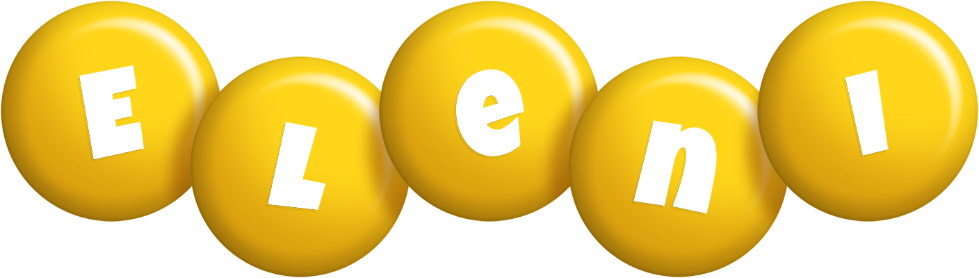 Eleni candy-yellow logo