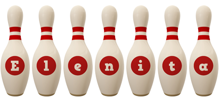 Elenita bowling-pin logo