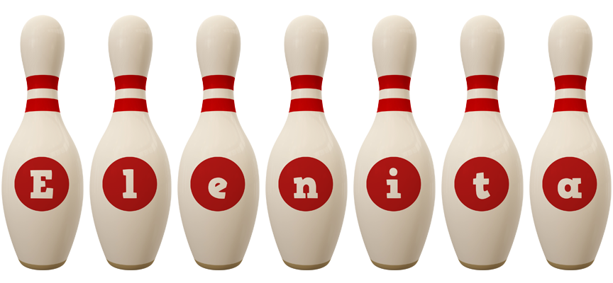 Elenita bowling-pin logo