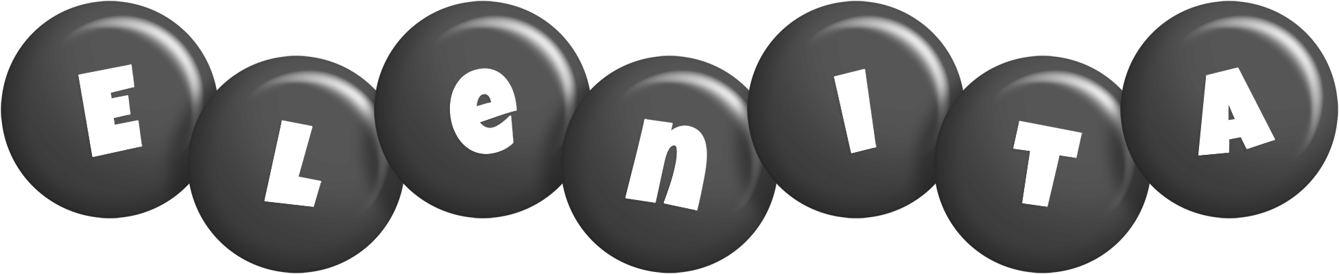 Elenita candy-black logo
