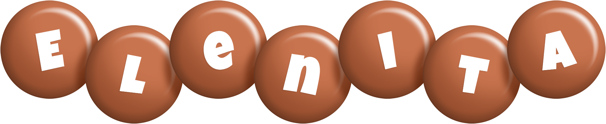 Elenita candy-brown logo