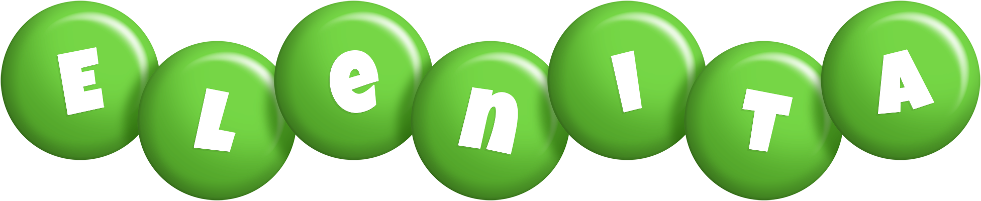 Elenita candy-green logo