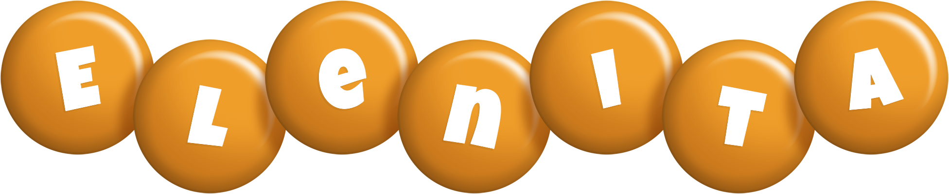 Elenita candy-orange logo