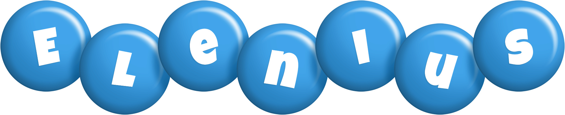 Elenius candy-blue logo