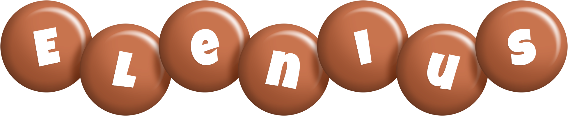 Elenius candy-brown logo