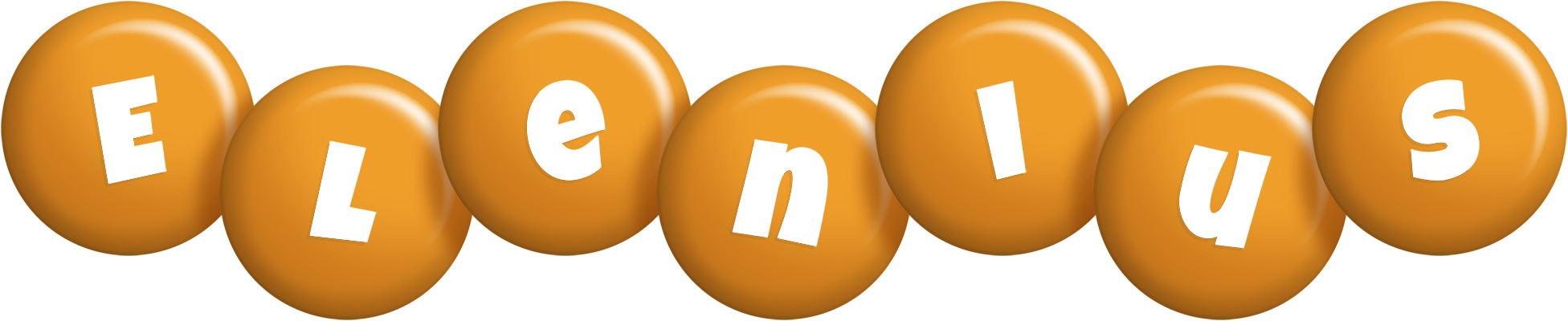 Elenius candy-orange logo