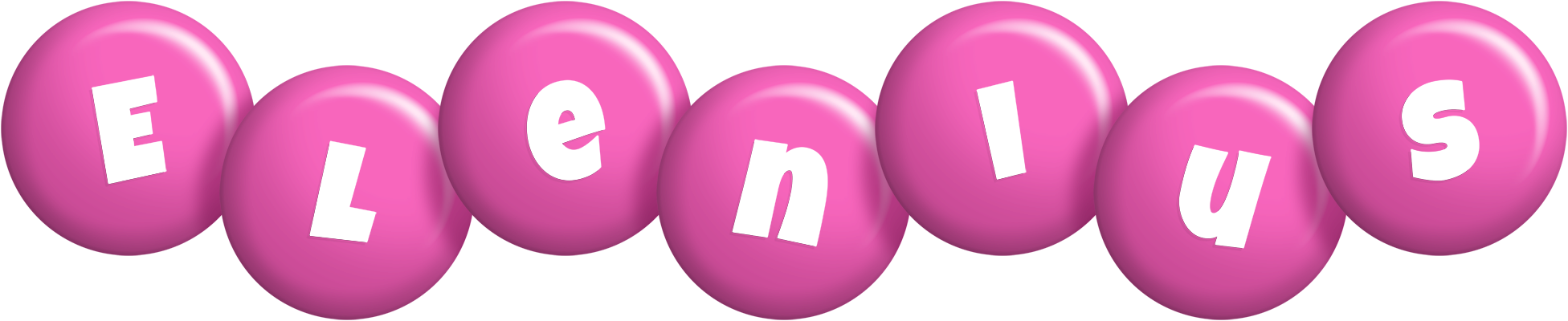 Elenius candy-pink logo