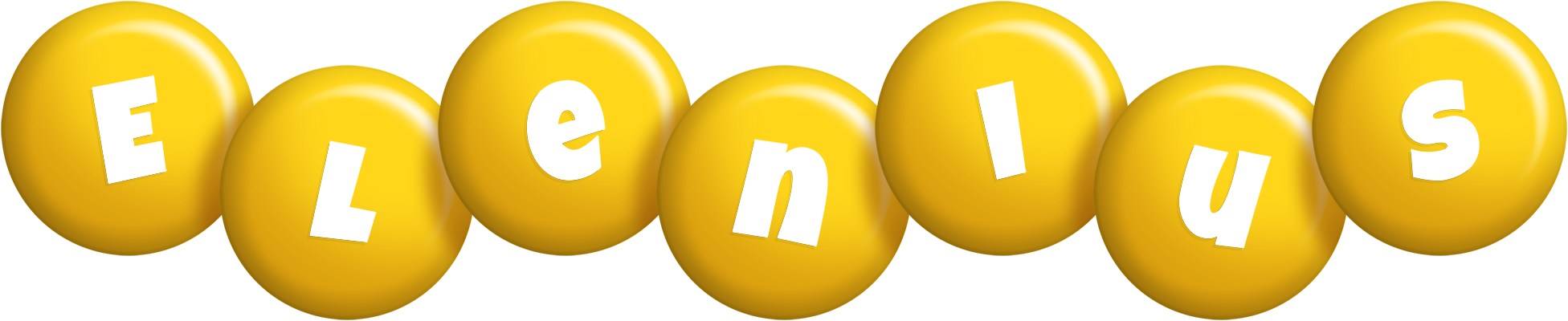 Elenius candy-yellow logo