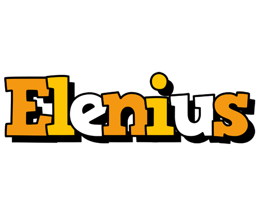 Elenius cartoon logo