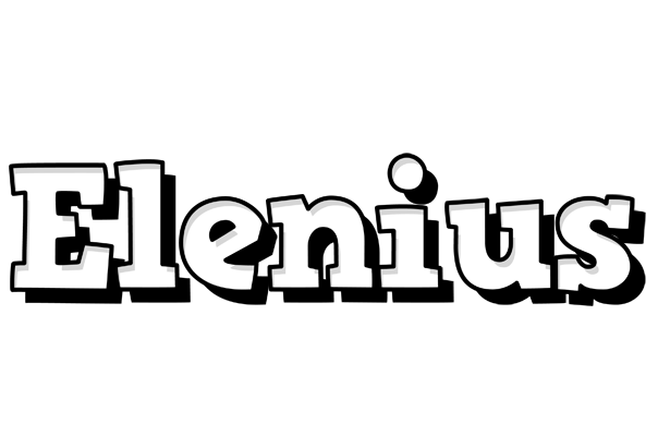 Elenius snowing logo