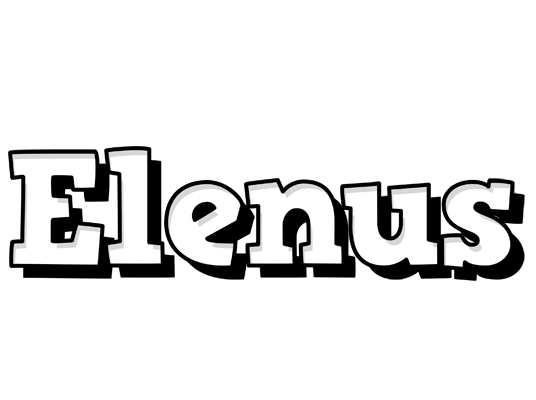 Elenus snowing logo