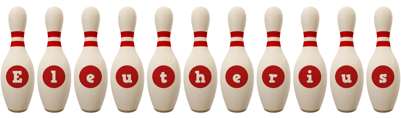 Eleutherius bowling-pin logo