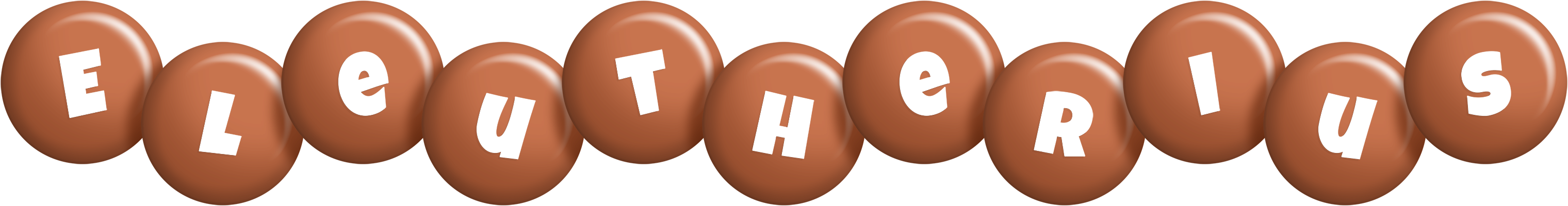 Eleutherius candy-brown logo