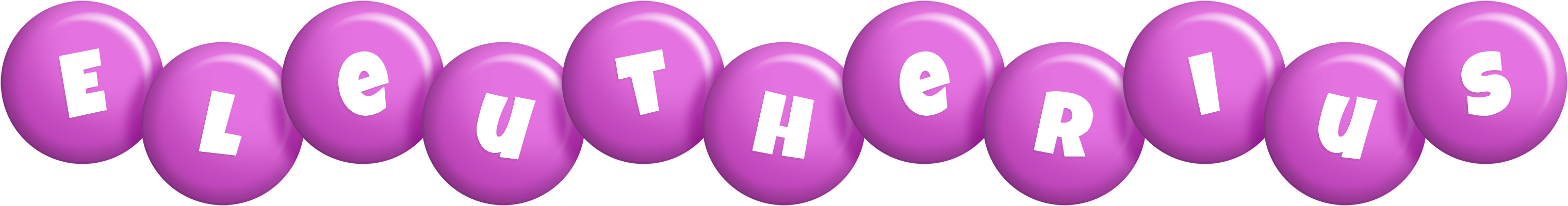 Eleutherius candy-purple logo