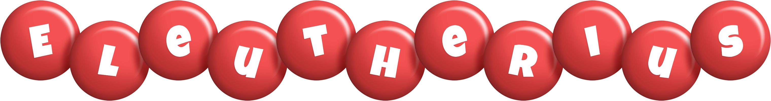 Eleutherius candy-red logo