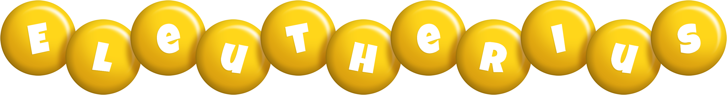 Eleutherius candy-yellow logo